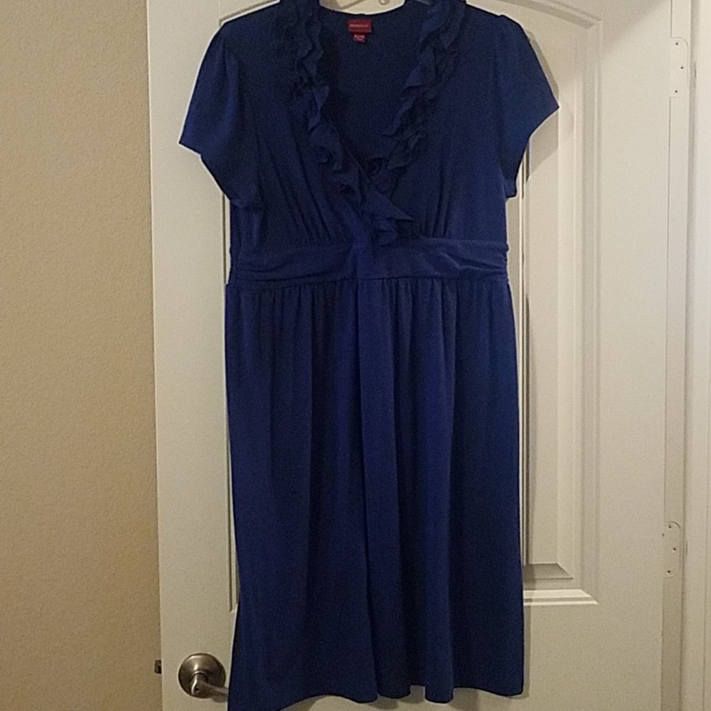 Royal Blue Ruffle Dress